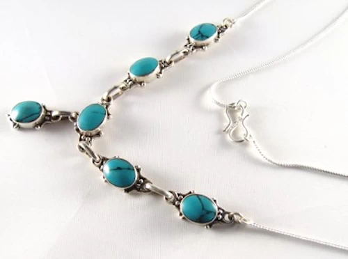 Tibetan Turquoise Necklace PN-205C